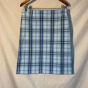 BP. Blue & Green Plaid Stretch Skirt. Size M.